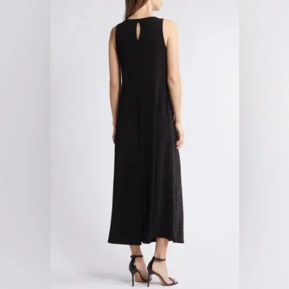 NEW Vince Camuto Plus Size Keyhole Sleeveless Maxi Dress Black 2X - Picture 2 of 6